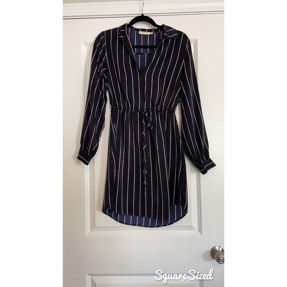 Lush Navy Striped Dress